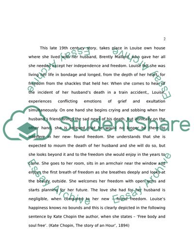 The Story of an Hour