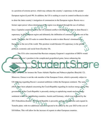 Is the U.S. Seeking to Contain Russia