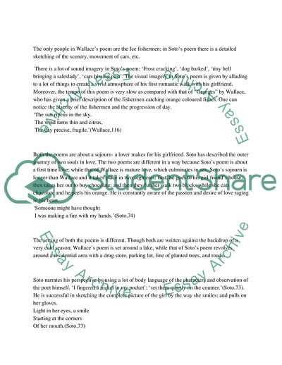 Oranges by Garry Soto and Oranges by Ronald Wallace