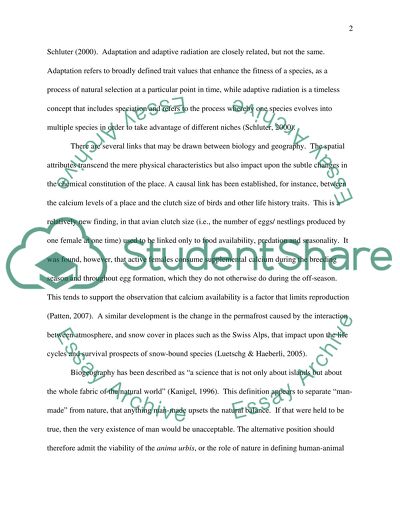 Role of geography in shaping life and evolution