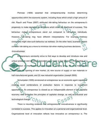 Entrepreneurship & Innovation