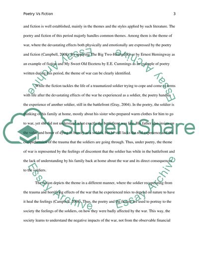 A Great Relationship between Poetry and the Fiction