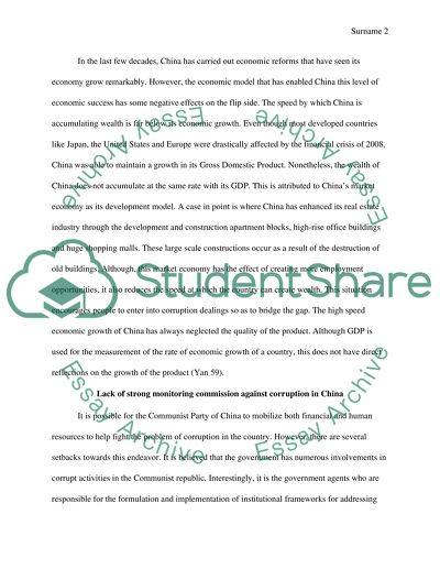 What are the main causes of corruption in China