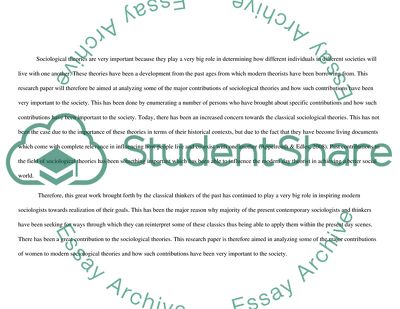 Timeline and description of Major Theories in Sociology Since 1850
