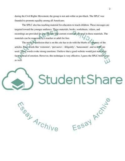 Website for an organization which has a campaign promoting a core issue that interests you