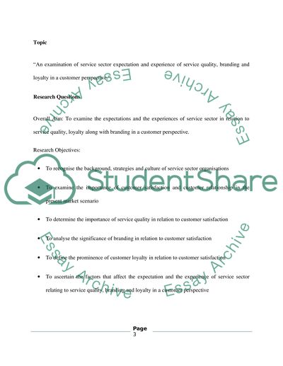 Service sector expectation and experience of service quality, branding and loyalty in a customer perspective