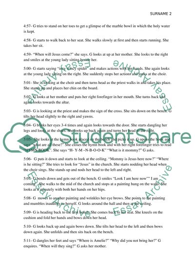 Children in the children center observation