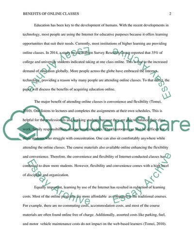 Benfits of online classes