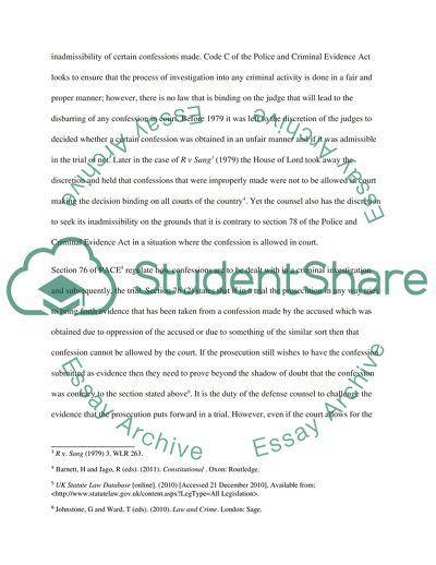 To What Extent Are Courts Prepared to Exclude Evidence Obtained Improperly during The Course of Police Interviews