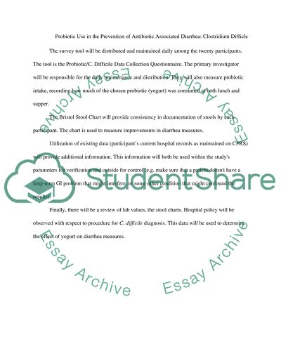 Probiotic Use in the Prevention of Antibiotic Associated Diarrhea: Clostridium Difficle