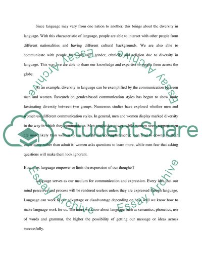 Critical Thinking and Language