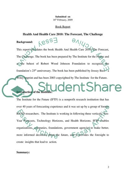 Health And Health Care 2010