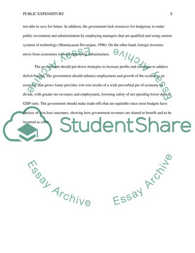 Development public expenditures & Urban services delivery