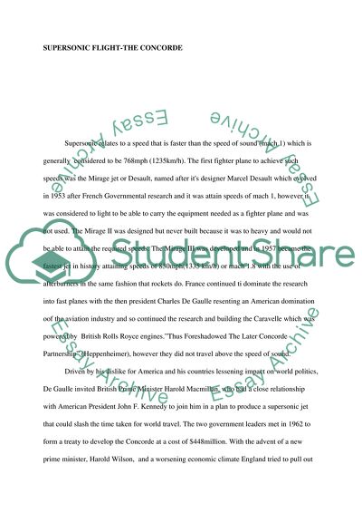 The Concorde - the Most Unique Aircraft