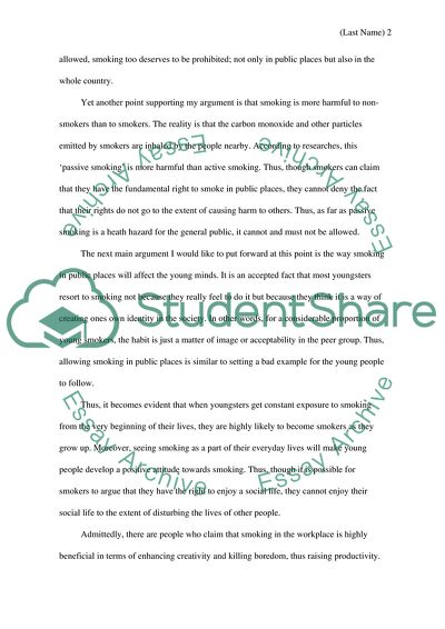 Smoking in the Public Place