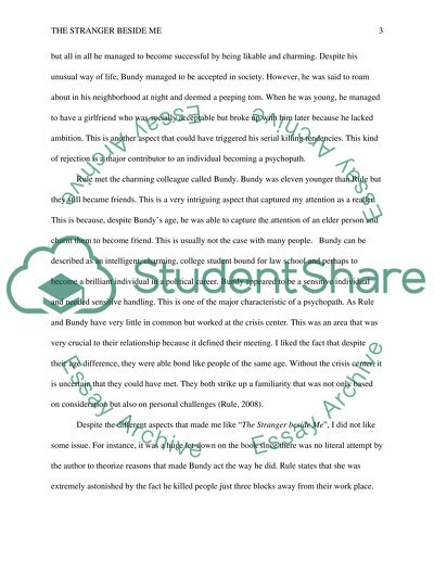 What I like and dislike about The Stranger Beside Me book