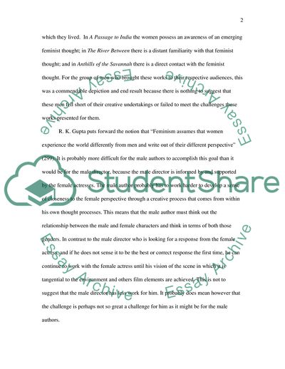 Gender Representation in the Post Colonial Novels