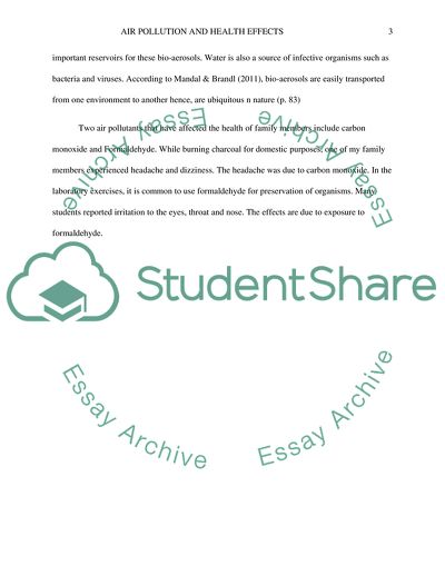 Bioaerosols in Indoor Environment