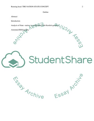 The nation-state concept. You can focus on the Kurdish or Roma Rights