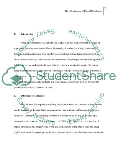 Is Capital Punishment an Effective Deterrent