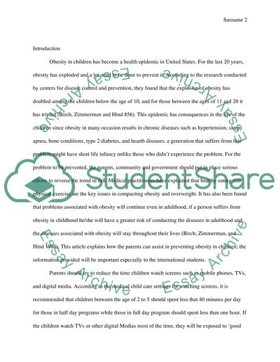 How can society or parents prevent children obesity