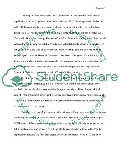 Al Qaeda and Early Jihadist Movements