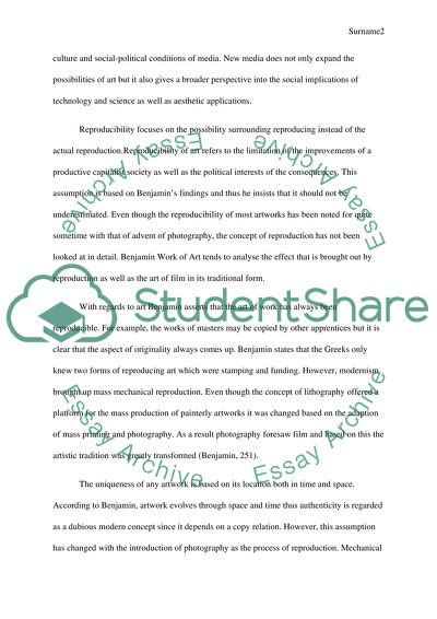 Analysis and Interpretation of Art Works