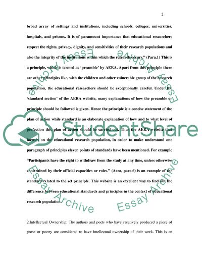 Educational Standards and Principles