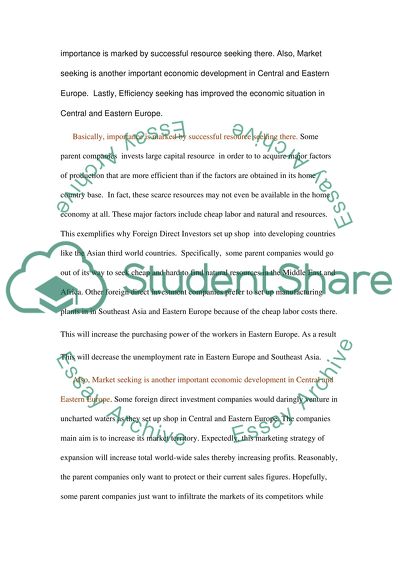 Globalisation, Transnationals and Economic Policy