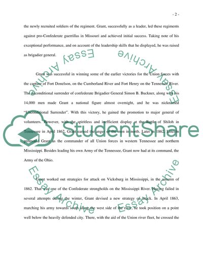 Ulysses S Grant, Role in the Unions Victory and Rebuilding of the South