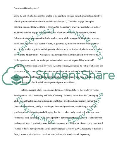 Conclusion on adulthood picture