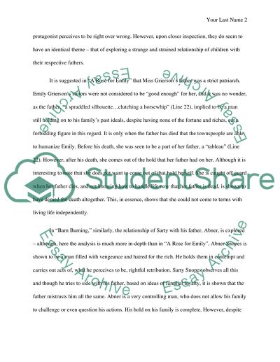 Comparison between Two Short Stories by William Faulkner