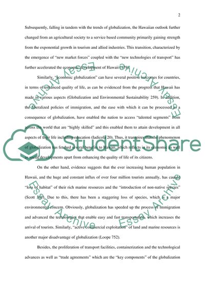 The Effects of Globalization on Hawaii