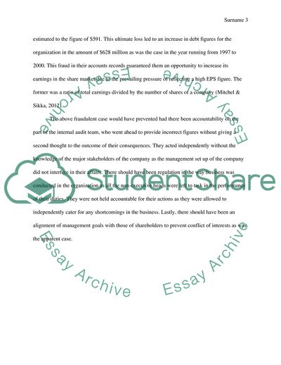 Intermediate Financial Accounting - Accounting scandals