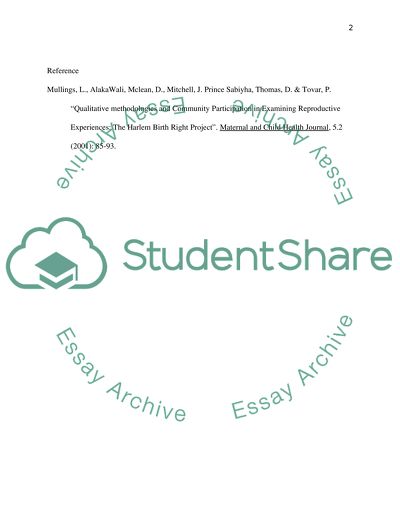 Examining Reproductive Experiences