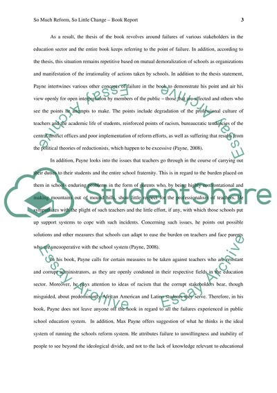 So Much Reform So Little Change