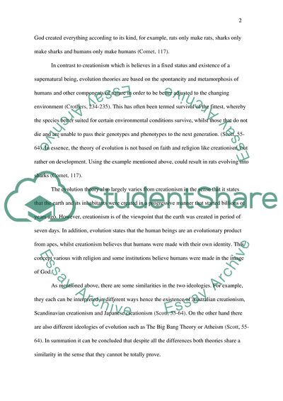 Creation and evolution