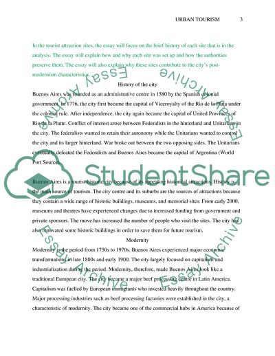 Urban Tourism: Buenos Aires