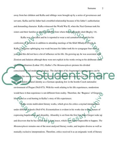 Research Paper on The Metamorphosis