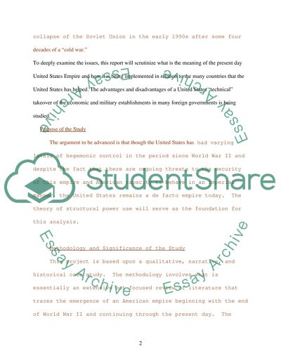 The Shifting Status of the American Empire: A historical Overview