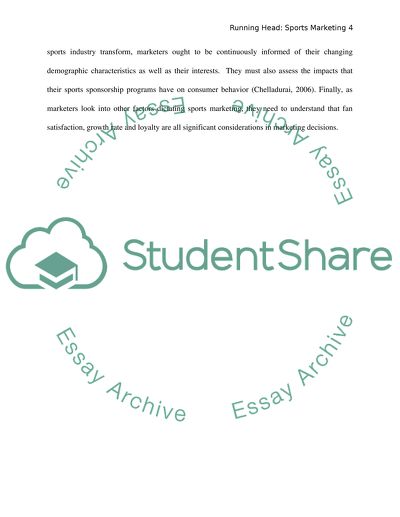 The Most Important Factor Dictating Sports Marketing