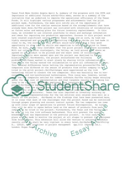 Texan Foods Case Study 2