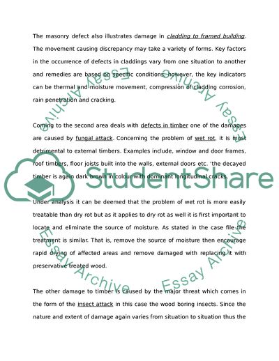 Real Estate Management: Defect and Diagnosis