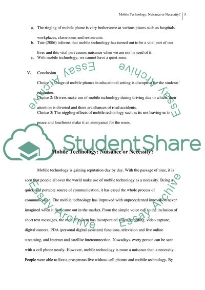 Mobile Technology: Luxury or Necessity