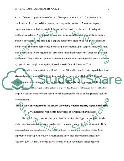 Ethical Issues in Advanced Practice Nursing