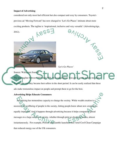 Impact of Advertising