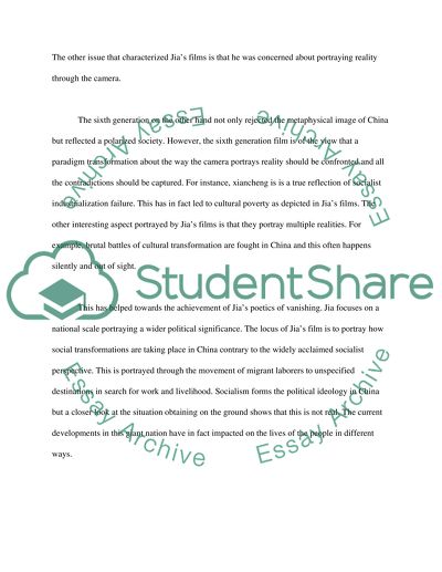 The Films of Jia Zhangke