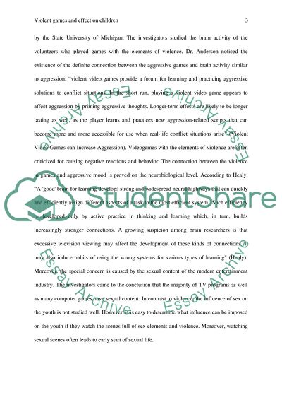 Children and Violent Videogames