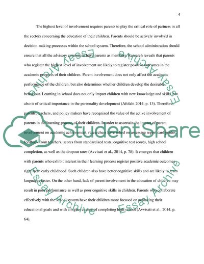 Parental Involvement in Childrens Education: Why Does It Make a Difference