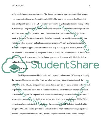 Tax Reform: Flaws of Current Tax System in US